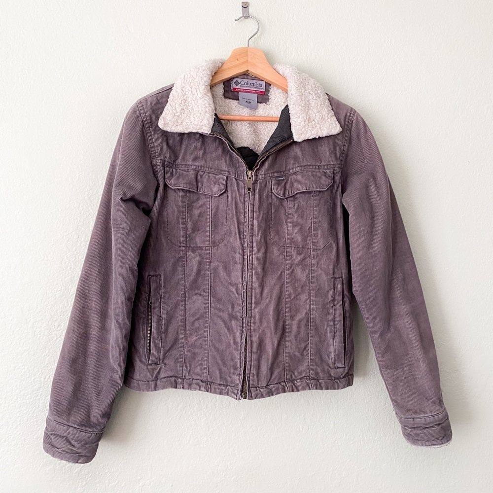 Columbia Insulated Sherpa/Corduroy Trucker Jacket Size M